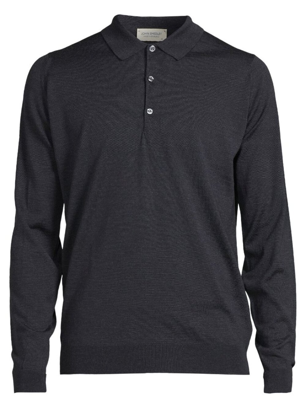 John Smedley Cotswold Extra Fine Merino Wool LS Shirt Hepburn Smoke Size XL NWT